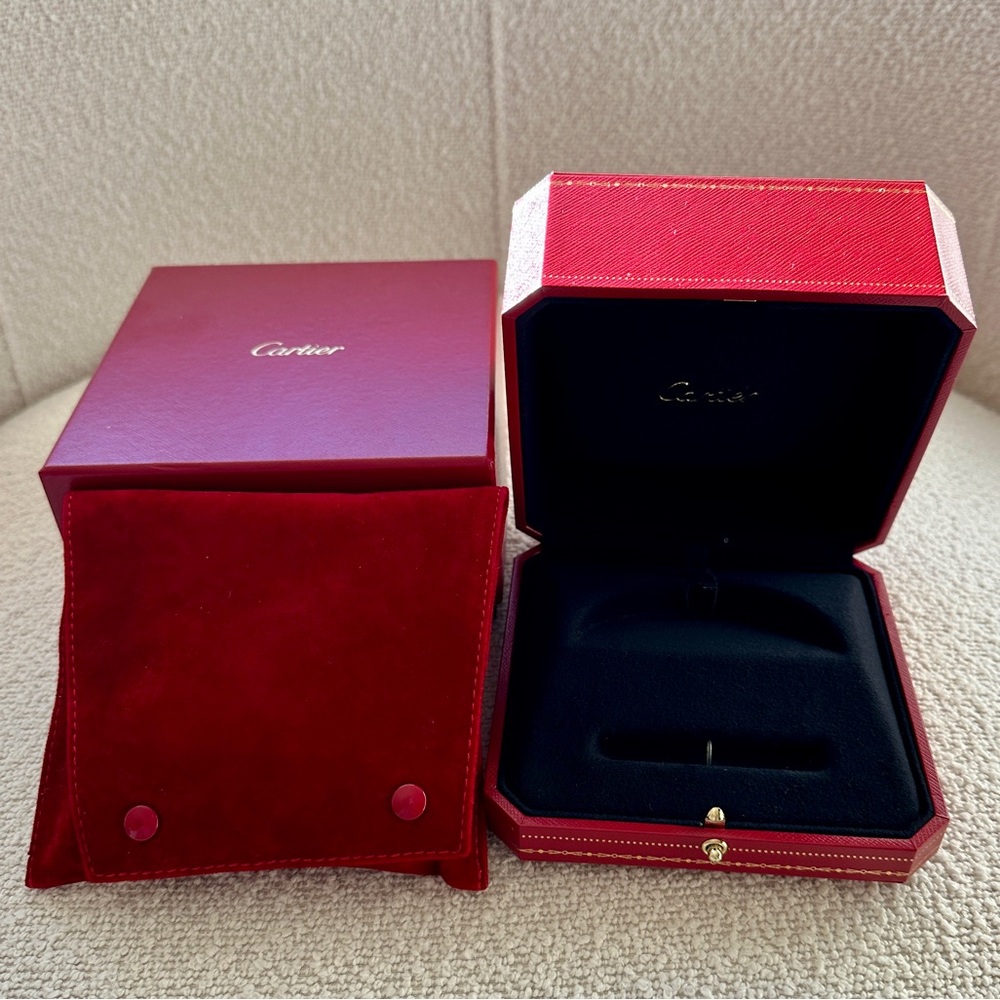 Like New Cartier Bracelet Box, Case & Travel Pouch – Authentic